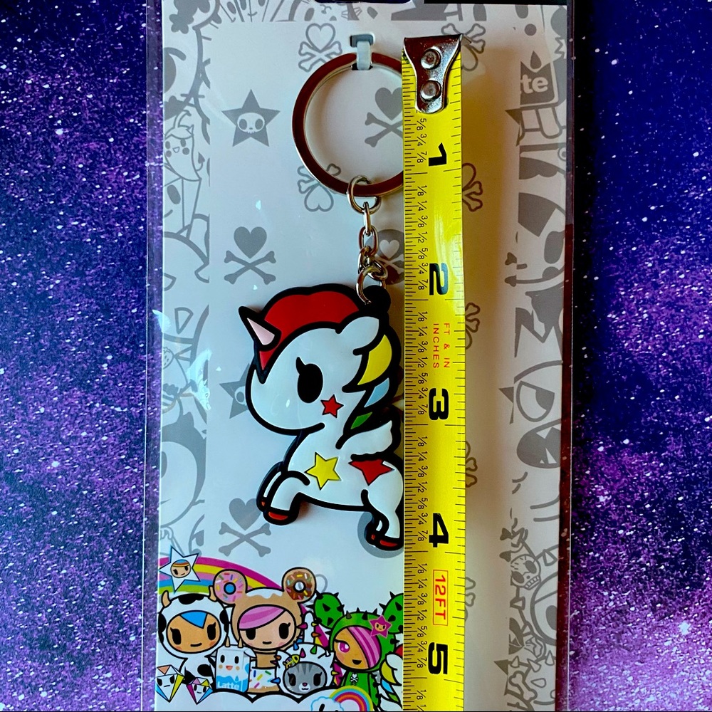 Tokidoki Stellina Unicorno Rubber Keychain NWT - Picture 4 of 4